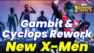 CYCLOPS amp GAMBIT REWORKS AMAZING XTREME MUTANT RAID TEAM  MARVEL STRIKE Force  F2P [upl. by Aliahs]