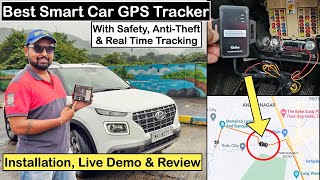 BEST GPS TRACKER FOR YOUR CAR  Features Installation amp Demo  Qubo Car GPS Tracker Review [upl. by Einnel]