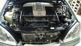 S65 AMG V12 Motor eisstrahlen [upl. by Amliw]