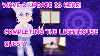 UPDATE WAVE 2 OUT COMPLETING THE LIGHTHOUSE QUEST Royale High Lilah Silver [upl. by Viglione]