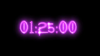 Purple neon vampire timer 1 hour 25 minutes countdown [upl. by Nennek628]