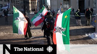 What the symbols on flags at the Ottawa protests mean [upl. by Giulietta]