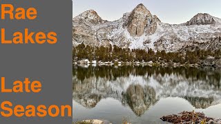 Rae Lakes Loop  Late Season Impressions [upl. by Aivyls]