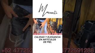 Tienda Mosvarti fabricante de articulos 100 piel en Guanajuato ventaonline leather marroquineria [upl. by Delgado]