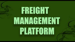 What is freight management platform  Freight Management Solutions Explanatory [upl. by Anaitat]