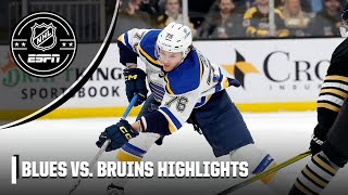 DOMINATION 😤 St Louis Blues vs Boston Bruins  Full Game Highlights  NHL on ESPN [upl. by Stichter]