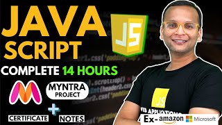 🚀 🔥 JavaScript Complete Course 2024 4 Projects  Notes  GitHub  Free Certification [upl. by Redan724]