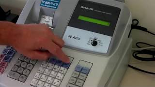 Not Assigned Error Message On Sharp Cash Register Till XEA203  XEA213  XEA213B  XEA303 [upl. by Judah]