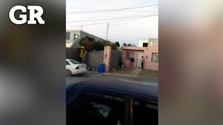 Captan estruendo de balacera en Reynosa [upl. by Htinek891]