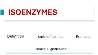 ISOENZYMES  definitionSalient FeaturesClinical Significance enzymes 12 [upl. by Lienhard]