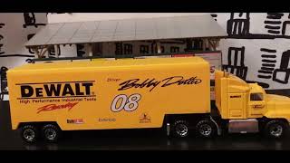 Matchbox Convoy Dewalt racing 8 ind post 164 scale diecast toy model convoys 18wheeler bigrig [upl. by Onitsuj]