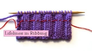 Knitting Help  Lifelines in Ribbing [upl. by Greysun104]