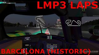 iRacing LMP3 Barcelona Historic Practice Laps 136480 [upl. by Emoryt108]