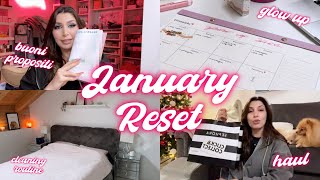 JANUARY RESET 2024💓 buoni propositi glow up routine ✨ MelissaTani [upl. by Aley]