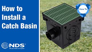 How to Install a Catch Basin to Capture RunOff  NDS Drainage Systems [upl. by Ulita]