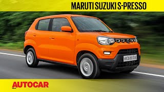 Maruti Suzuki SPresso  First Drive Review  Autocar India [upl. by Ailen]