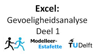 Excel Gevoeligheidsanalyse Deel 1 [upl. by Akiam273]