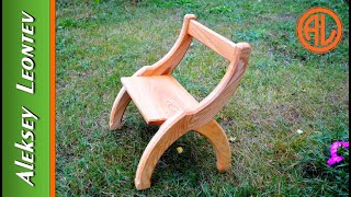 Необычный деревянный стул Мебель из дерева  DIY Wooden chair Ash [upl. by Roxanne]