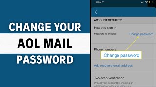 How to Change AOL Mail Password on iOS Devices UPDATED [upl. by Ellenij400]