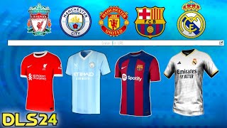 DLS 24  How to Import All Team Kits 2324 For Dream League Soccer 2024 [upl. by Acirrehs]