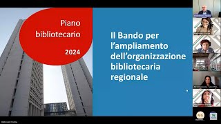 Webinar dedicato allavviso convenzioni biblioteche e archivi 20242026 [upl. by Orji719]