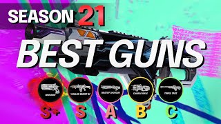 NEW SEASON 21 WEAPONS TIER LIST  BEST and WORST GUNS  Apex Legends S21 Guide [upl. by Notxap]