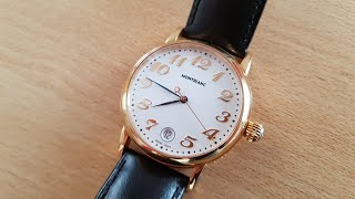 Montblanc Star Meisterstuck Date 7002 Dress Watch Review [upl. by Dodge]