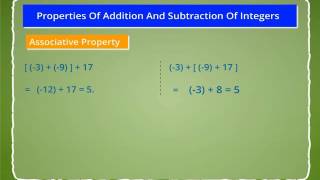 Properties of Addition and Subtraction of Integers [upl. by Ocin630]