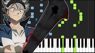 Black Clover ED 10  New Page  Intersection Piano Tutorial [upl. by Yatnuahc425]