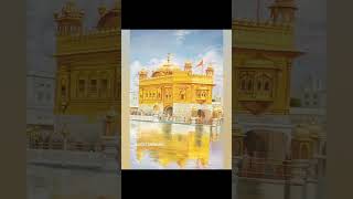 Golden Temple Painting 23 Feet Oil on Canvas harimandersahib goldentemple oilpainting painting [upl. by Gottuard]