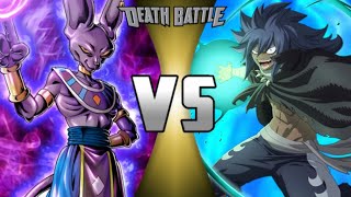 Beerus Dragon Ball Vs Acnologia Fairy Tail  Fantasy Faceoff [upl. by Ailehpo]