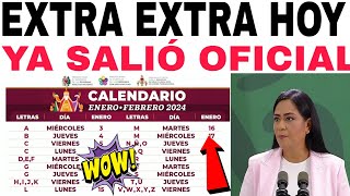 HOY 2 📆CALENDARIO📆 PAGOS ADELANTO FEBRERO TU COBRAS PRIMERO 6000 12000 ADULTOS MAYORES 2024 [upl. by Oniskey]