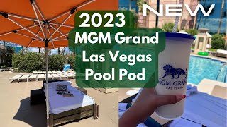 2023 MGM GRAND POOL POD lasvegas mgmgrand vegas [upl. by Kcirdorb38]