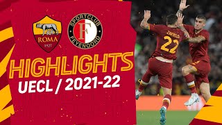 ZANIOLOOOOO  Roma 10 Feyenoord  Conference League Highlights 202122 [upl. by Doris764]