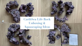 CaribSea Life Rock Unboxing amp Aquascaping Ideas [upl. by Harret]