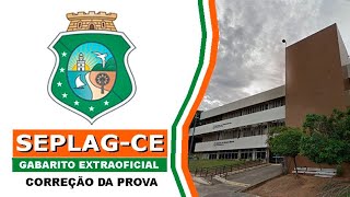 SEPLAG CE 2024  Gabarito Extraoficial  Correção da Prova [upl. by Blessington]