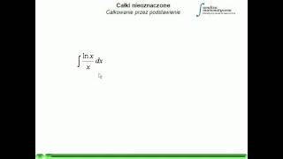 Całki nieoznaczone  Całkowanie przez podstawienie cz2 [upl. by Lessig]