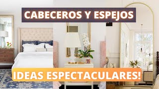 CABECEROS Y ESPEJOS IDEAS ESPECTACULARES DE DECORACIÓN [upl. by Aener]