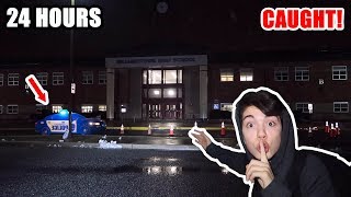 24 Hour OVERNIGHT Challenge In My SCHOOL CAUGHT [upl. by Olly]