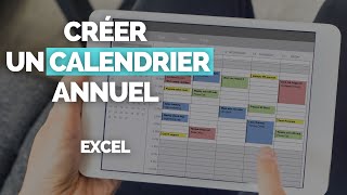 Comment Créer un Calendrier Annuel Complet dans Excel en 1 Minute  🗓️ TUTORIEL [upl. by Raquela]