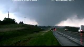 Huge EF5 wedge tornado near El Reno Oklahoma May 24 2011 [upl. by Lorita794]