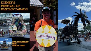 Disneys Festival of Fantasy Parade 10th Annaversary full Expireance [upl. by Atkinson152]