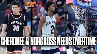 THIS FINAL FOUR GAME NEEDS OVERTIME  Cherokee vs Norcross Final Four Highlights [upl. by Montfort664]