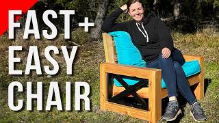 DIY Modern Chair for Indoors or Out  Super Easy Build [upl. by Luigi]