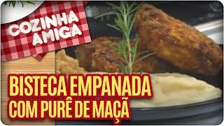 Receita Bisteca Empanada  Cozinha Amiga [upl. by Shepherd]