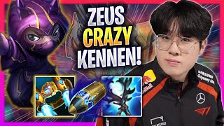 ZEUS IS SO CRAZY WITH KENNEN  T1 Zeus Plays Kennen TOP vs Malphite  Season 2024 [upl. by Ardnuhs459]