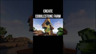 Create CobbleStone farm Tutorial  guide 1182  1201 minecraft java [upl. by Rosabella]