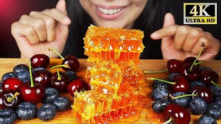 ASMR STICKY HONEYCOMB MUKBANG EATING SOUNDS shorts [upl. by Adihsar]