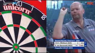 2016 European Darts Grand Prix Round 2 Whitlock vs van Barneveld [upl. by Aohsoj]