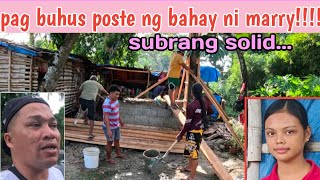 PART 3 EPISODE 1 PAG BUHUS NG UNANG POSTE NG BAHAY NILA MARRY SUBRANG SOLID [upl. by Joleen770]